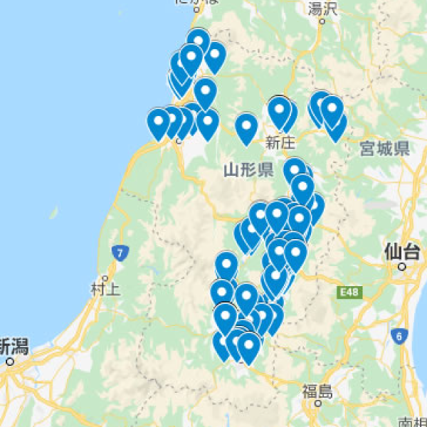 山形県の加入者マップ