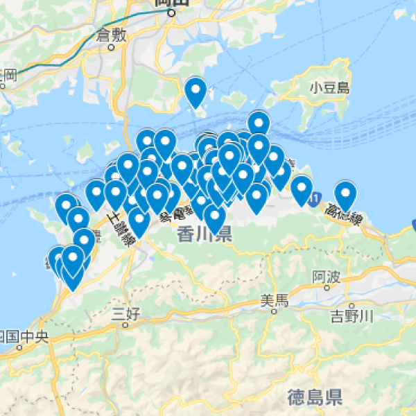 香川県の加入者マップ