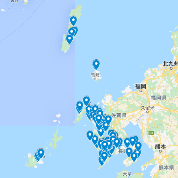 長崎県の加入者マップ